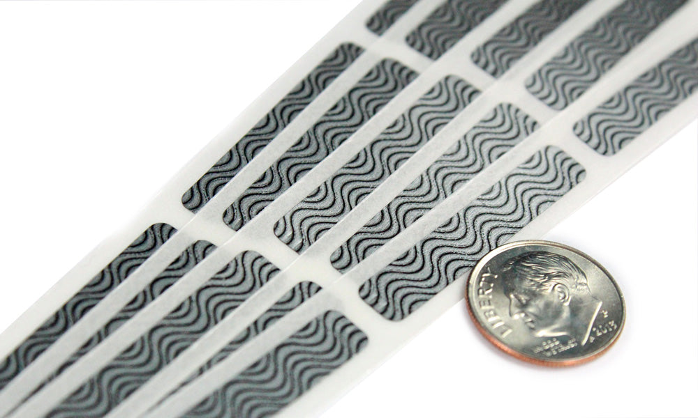 Zebra 0.25" x 1.375" PIN Rectangle Scratch Off Sticker Labels - EMAIL INFO@MYSCRATCHOFFS.COM TO ORDER