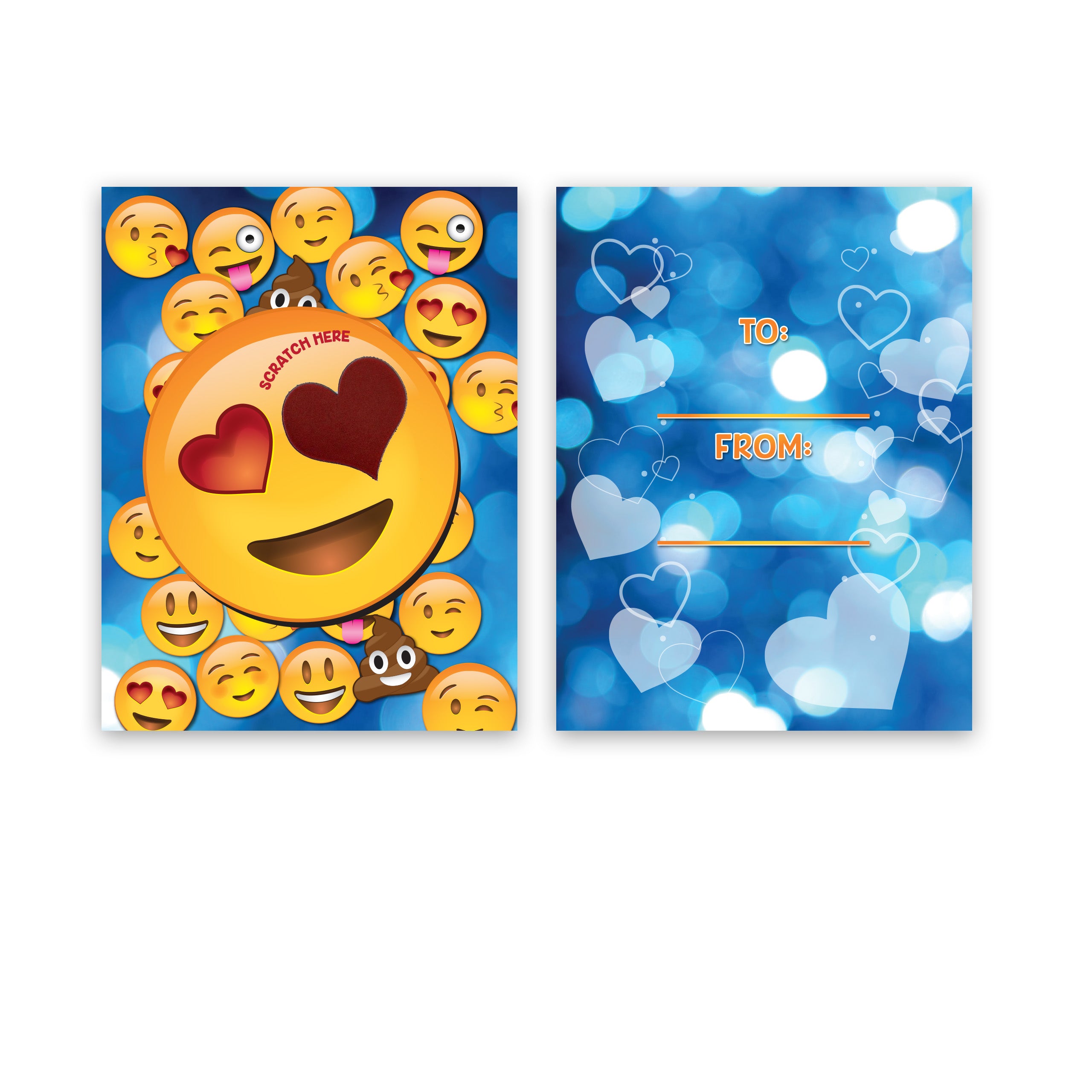 Valentine's Day DIY Kit - Emoji - Kit of 25 - My Scratch Offs