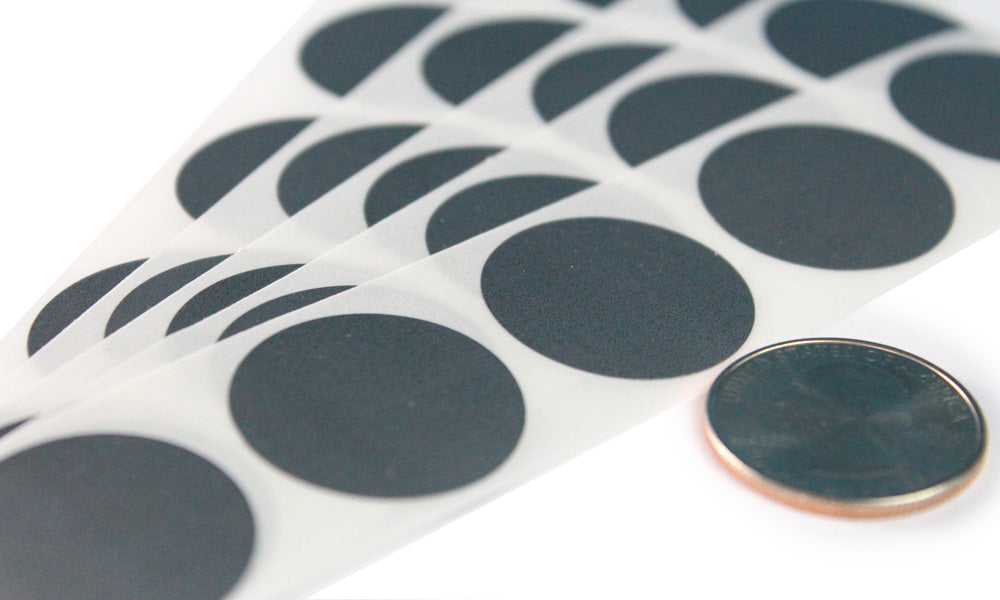 Silver 1” Round Scratch Off Sticker Labels