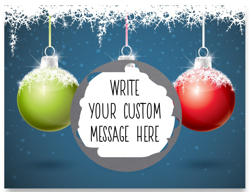 20 tarjetas con área en blanco para escribir un mensaje