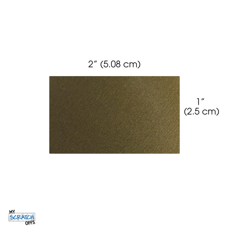 20 – Autocollants argentés rectangulaires à gratter 2x1