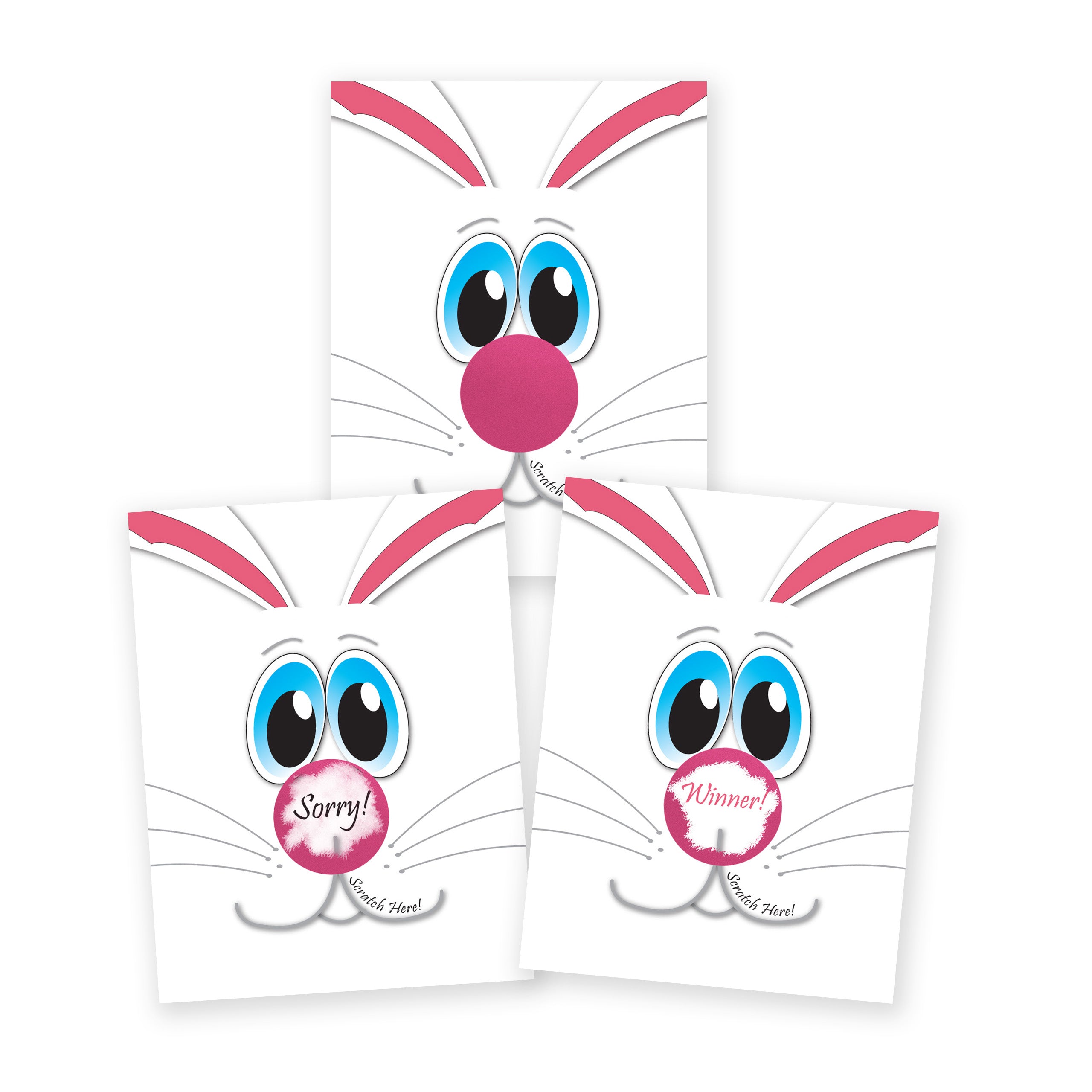 Easter Bunny Scratch Off Game Card