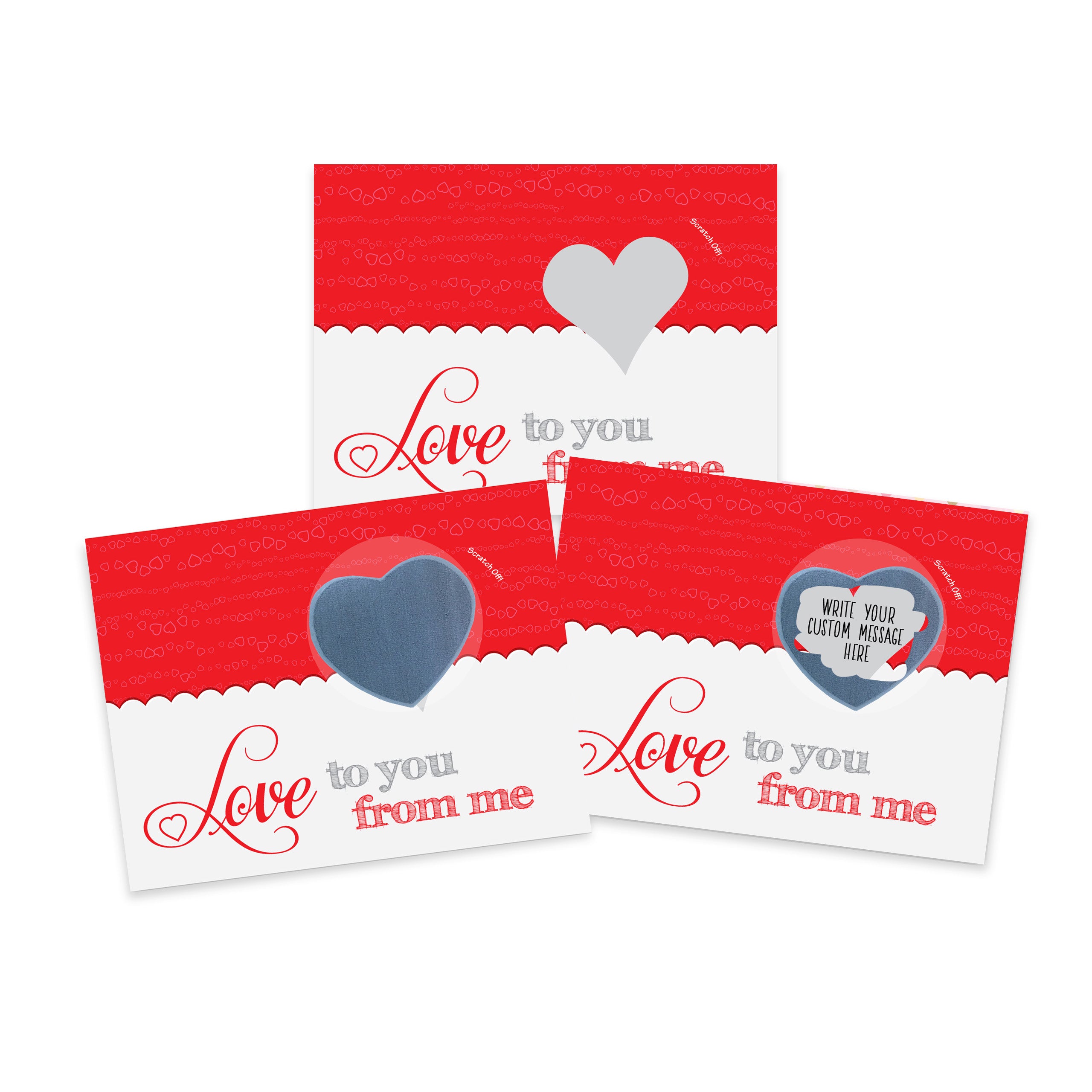Make Your Own Scratch Off Love Notes Kit of 25 for Valentine's Day