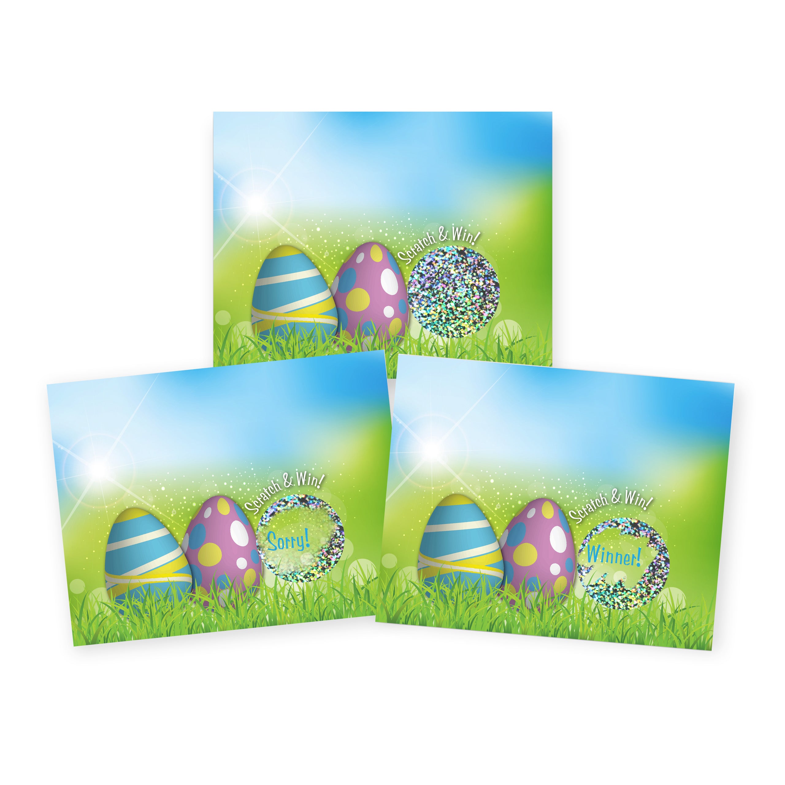 Easter Egg Scratch Off Game Card