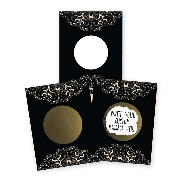 Bridal Shower Cartes à Gratter en Dentelle Dorée à Faire Soi-Même – Jeu de Bridal Shower et Idée Cadeau – Lot de 20
