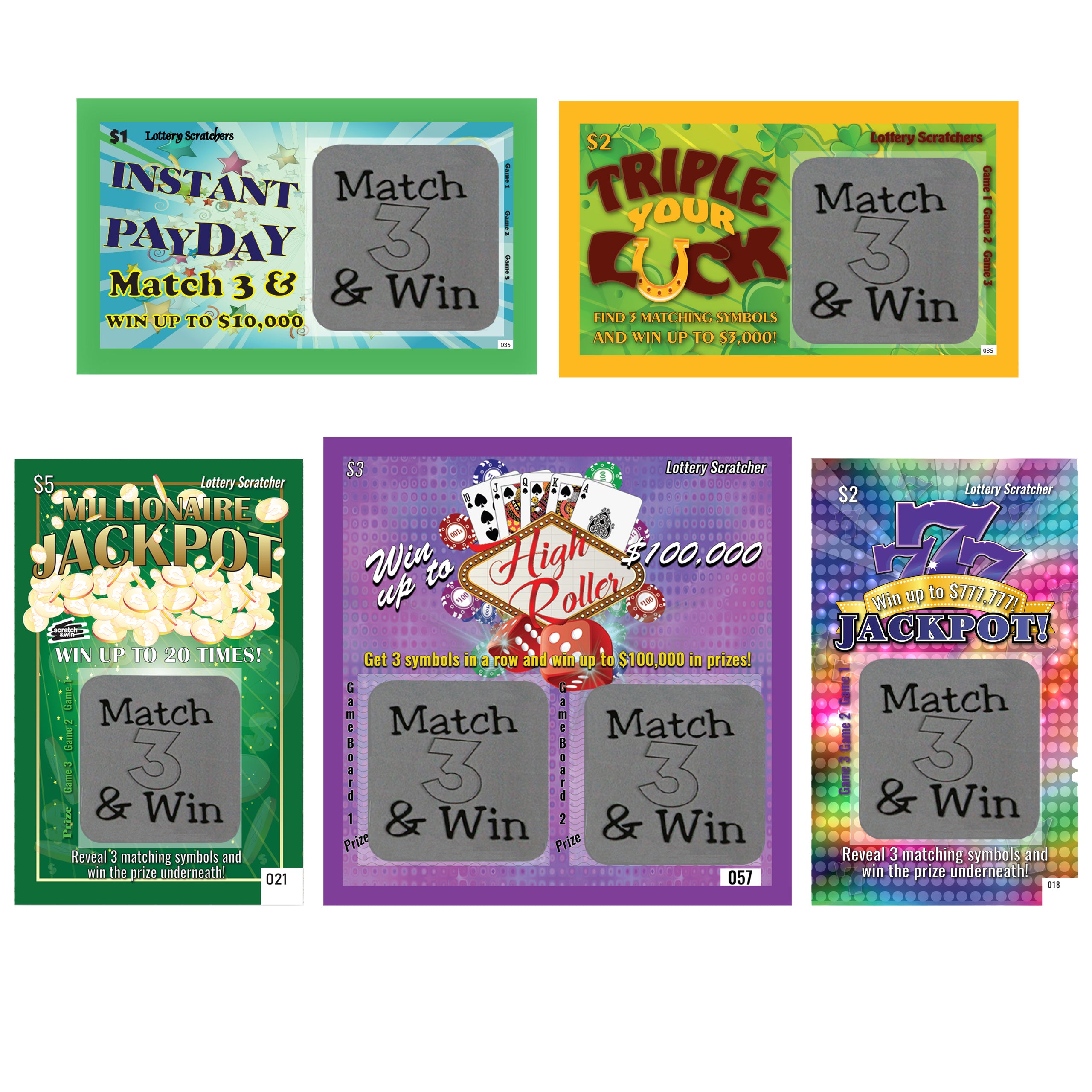 Pregnancy Announcement Reveal Lotto Replica Scratch Off Ticket- Variety Pack Looks Authentic