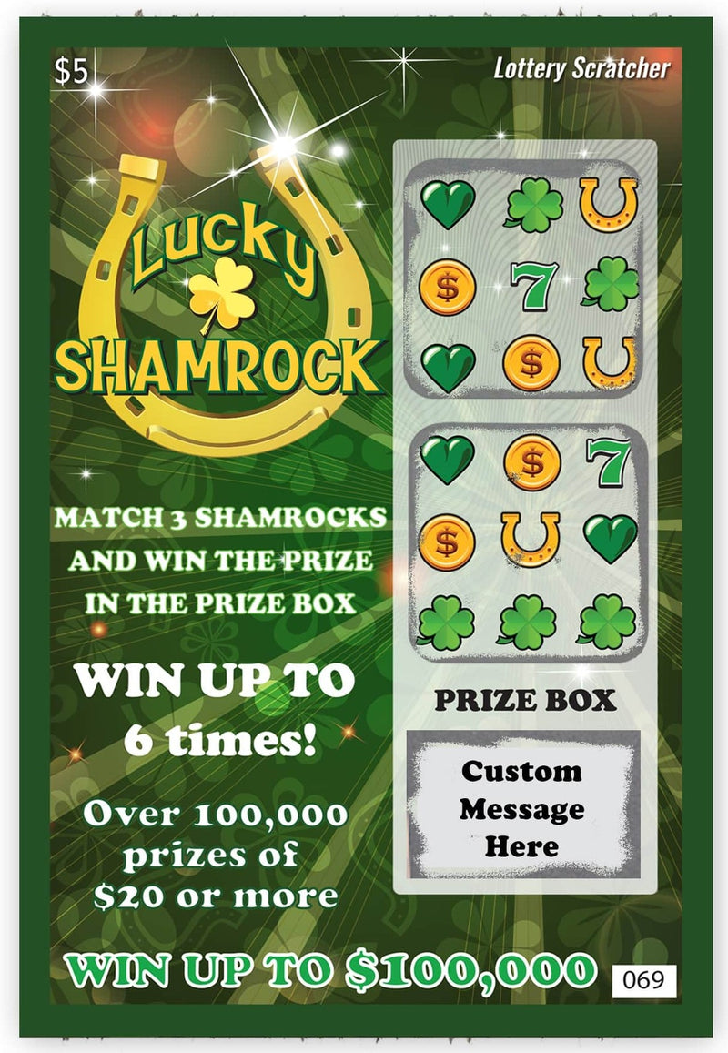 1 réplica de boleto de lotería con caja de texto personalizada