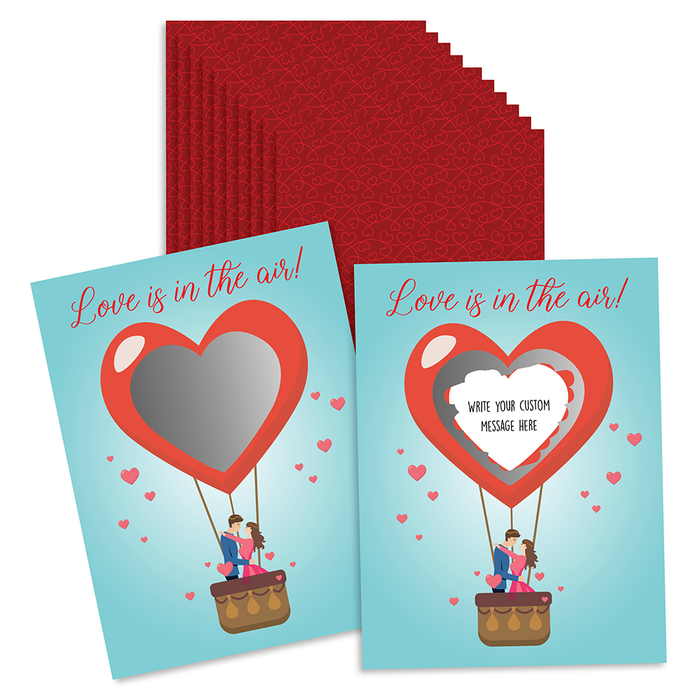 Love is in the Air Cartes à gratter DIY – Chasse au trésor et idée cadeau – Lot de 20