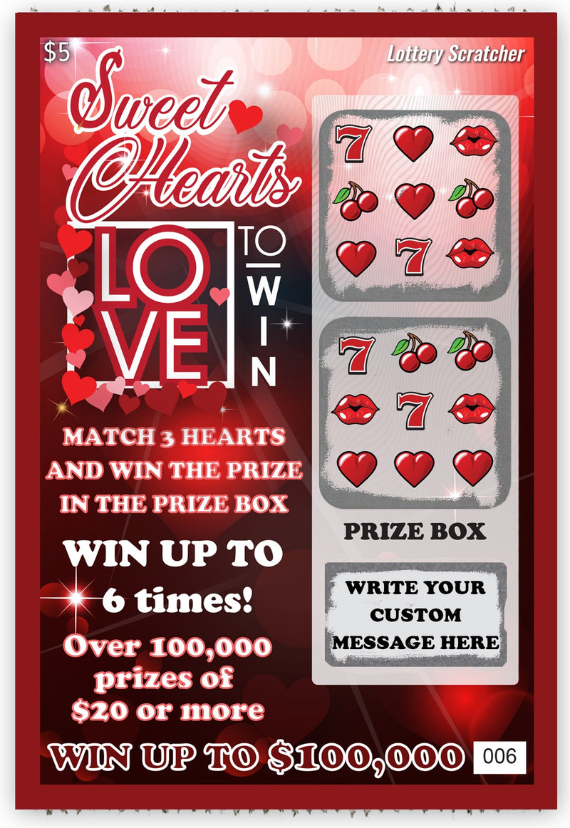 1 réplica de boleto de lotería con caja de texto personalizada