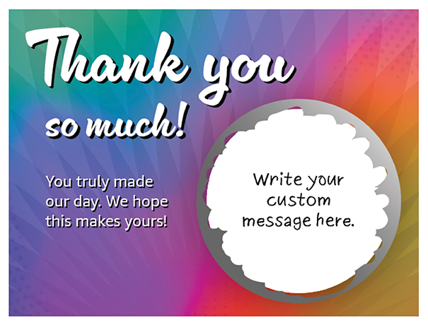 20 Cards with Blank Area to Write Message