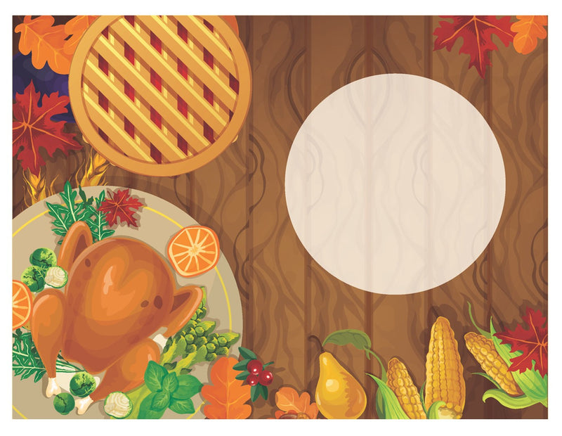 20 tarjetas con área en blanco para escribir un mensaje