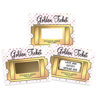 Golden Ticket- Make Your Own Scratch Off- Valentine’s Edition
