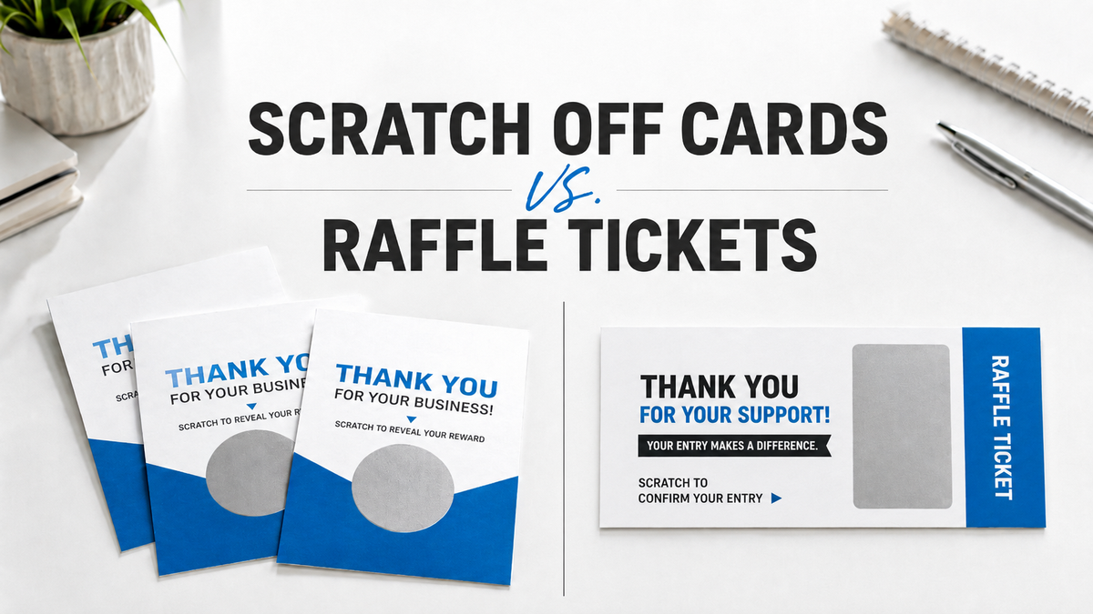 Custom Scratch Off Cards vs. Scratch Off Raffle Tickets: Which Is Right for Your Promotion?