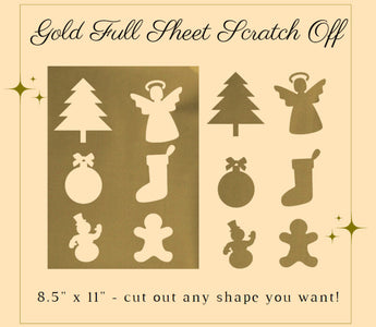 Gold Full Sheet Scratch Offs 8.5″ x 11″