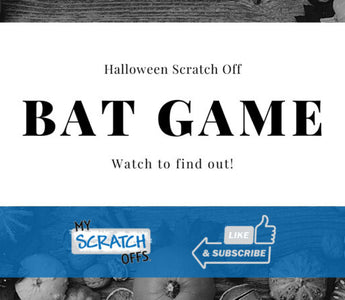 Spooky Bat Scratch Off Party Game for Halloween