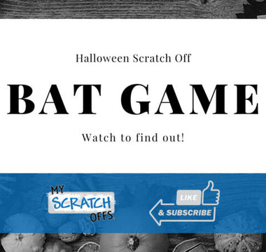 Spooky Bat Scratch Off Party Game for Halloween