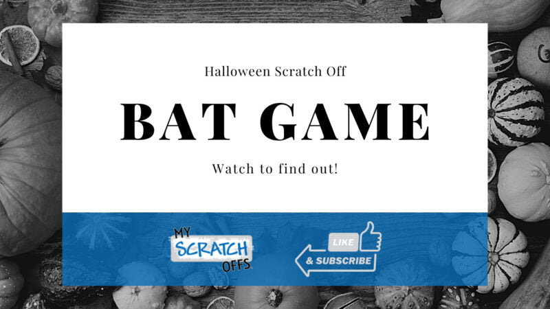 Spooky Bat Scratch Off Party Game for Halloween