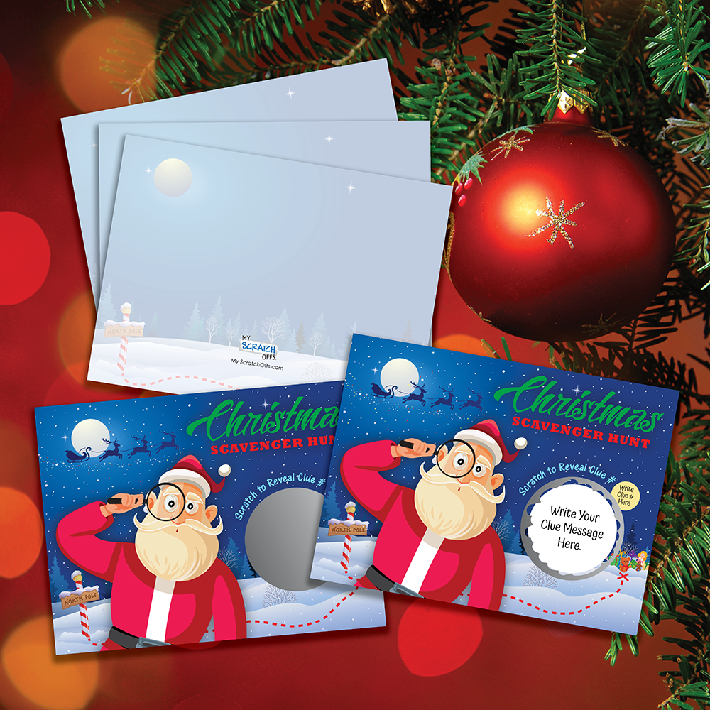 Unwrap the Magic: DIY Santa Scavenger Hunt Scratch-Off Cards for Epic Holiday Adventures