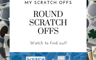 Round Scratch Off Stickers YouTube Video