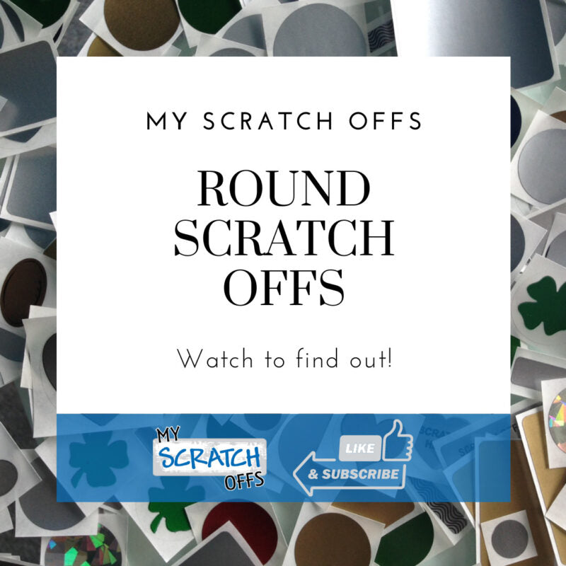Round Scratch Off Stickers YouTube Video