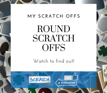 Round Scratch Off Stickers YouTube Video