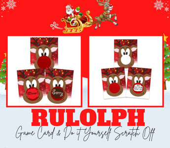 Rudolph the Red Nosed Reindeer Christmas Scratch Off Cards