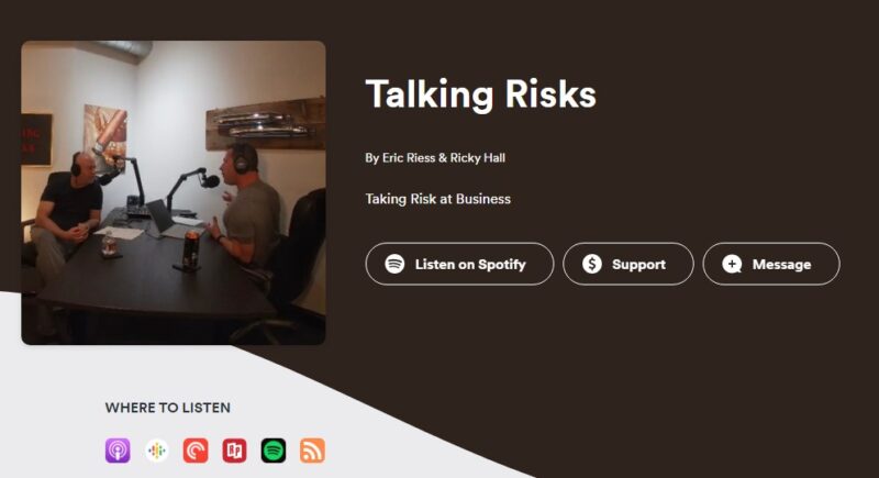 Talking Risks Podcast featuring Karen as a Guest