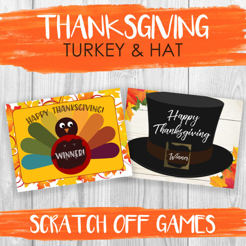 Turkey Day Entertainment with our Thanksgiving Scratch Off Games