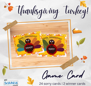 Thanksgiving Scratch Off Games for Family & Friendsgiving Dinner Gatherings
