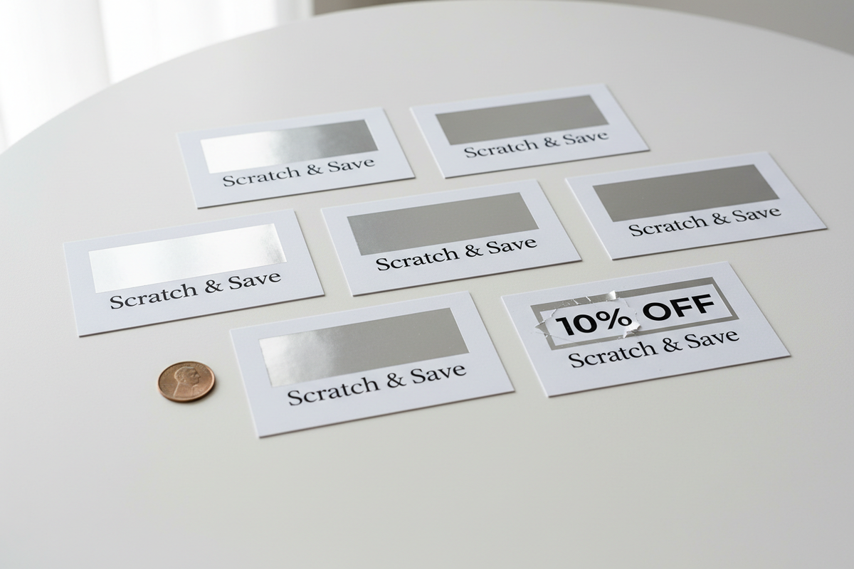How Do Scratch-Off Discount Cards Increase Sales?