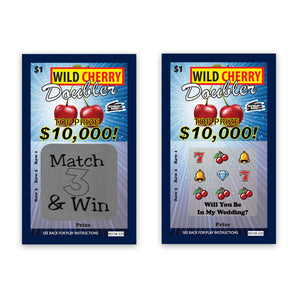 "Will You Be in My Wedding" Lotto Replica Scratch Off Card