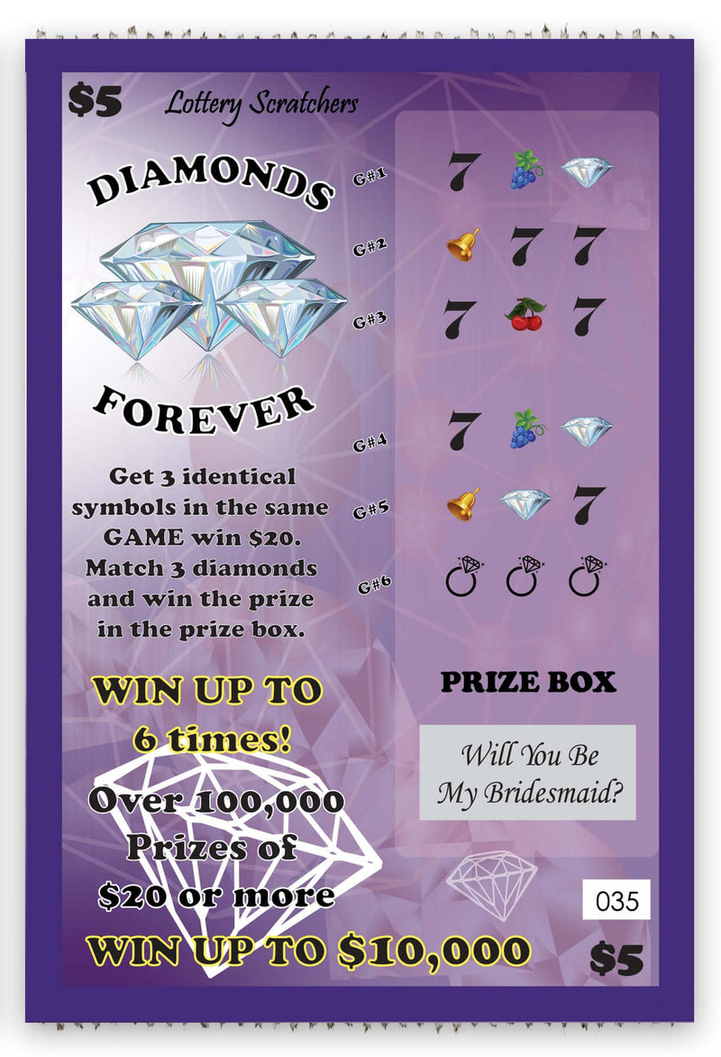 1 ou 5 réplique(s) de billet de loterie