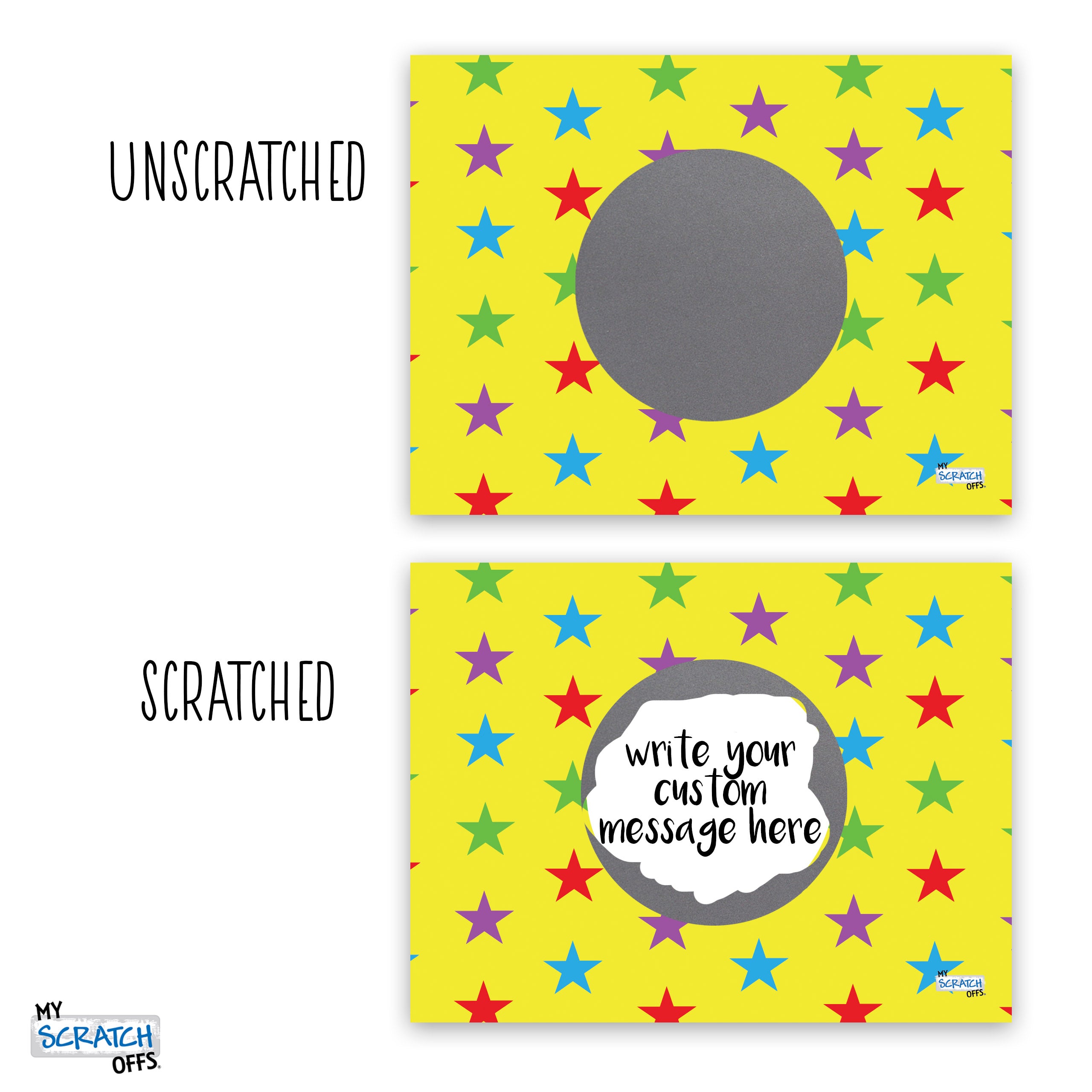 Teacher Rewards Star Scratch Off Cards DIY Make Your Own 20 pk | My ...