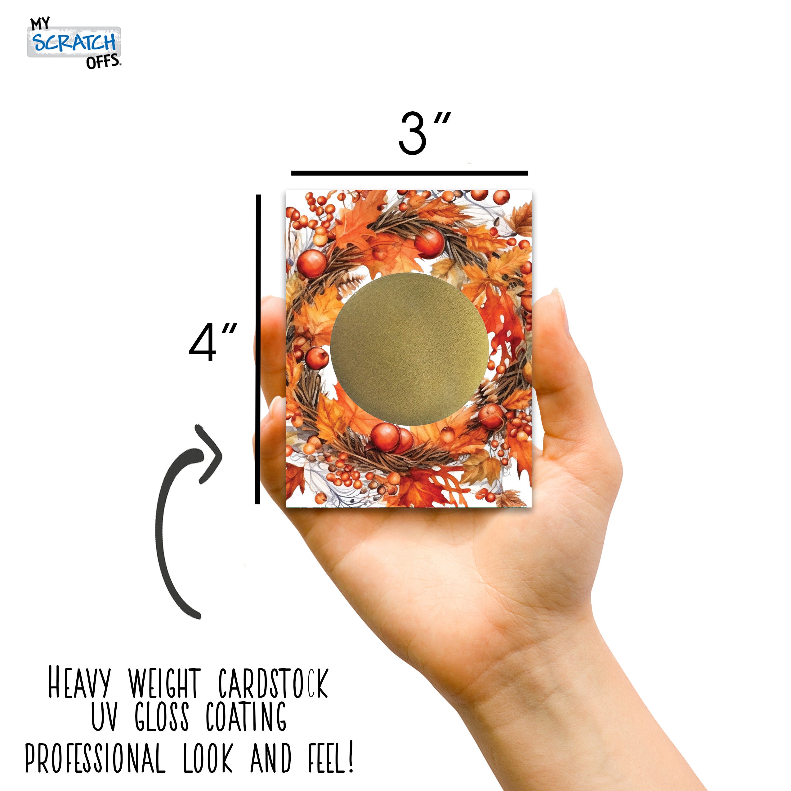Fall Scratch Off Thanksgiving Fall Wreath DIY Scratch Off Cards – Thanksgiving Scavenger ...