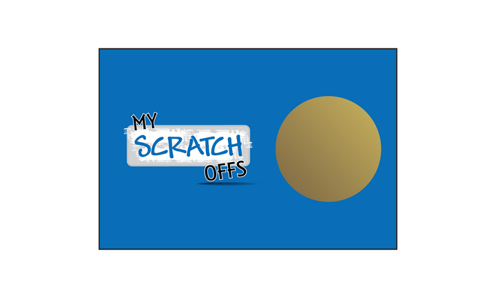 4 by 6 inch custom scratch off postcard example