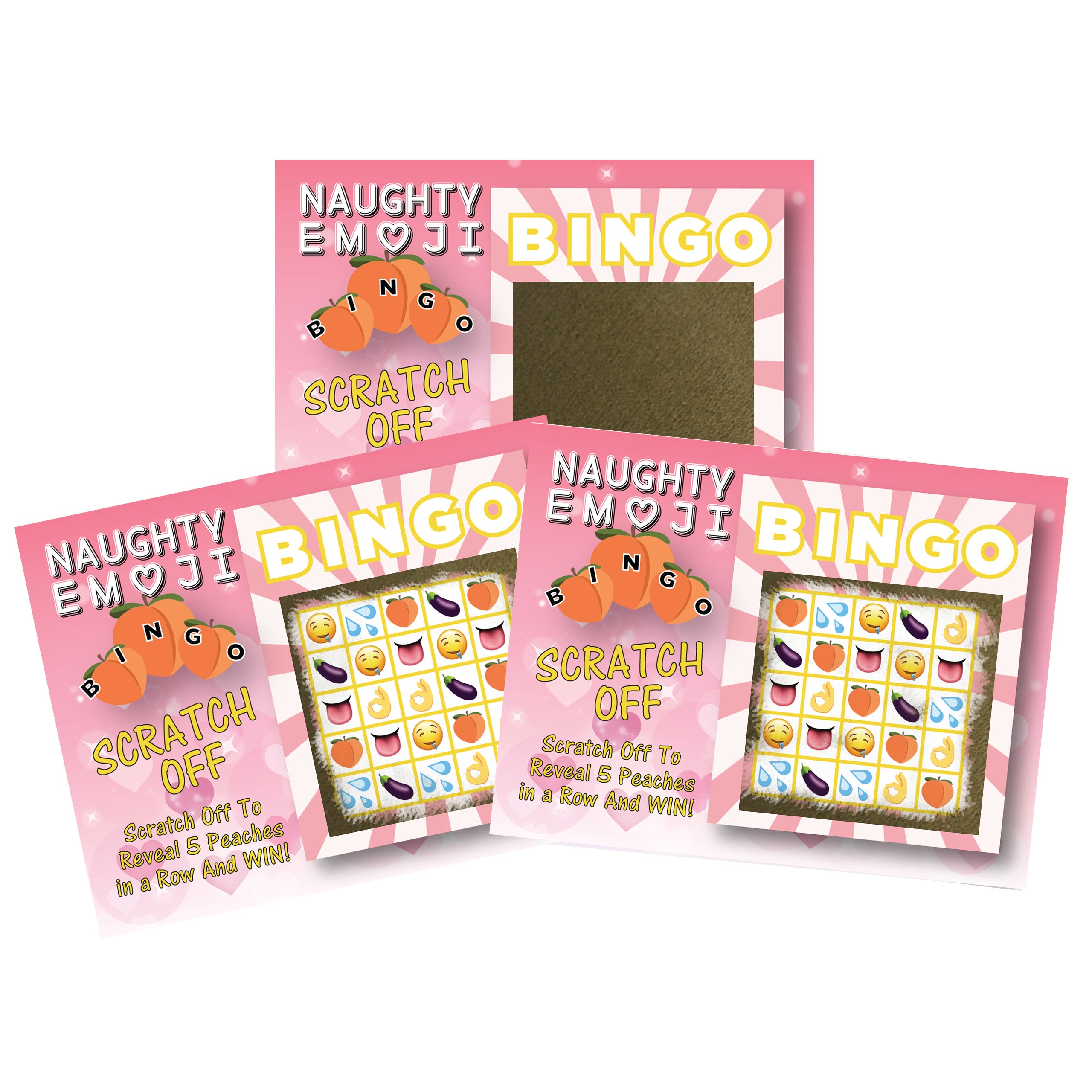 Scratch Off After Dark Peach Bingo Game Card - 26 pack