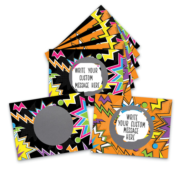 Teacher Rewards Halloween Zig Zag Scratch-Off DIY 50 Pk - My Scratch Offs