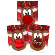 Jeu à gratter de Noël Renne au nez rouge Rudolph – activité de fête – lot de 26