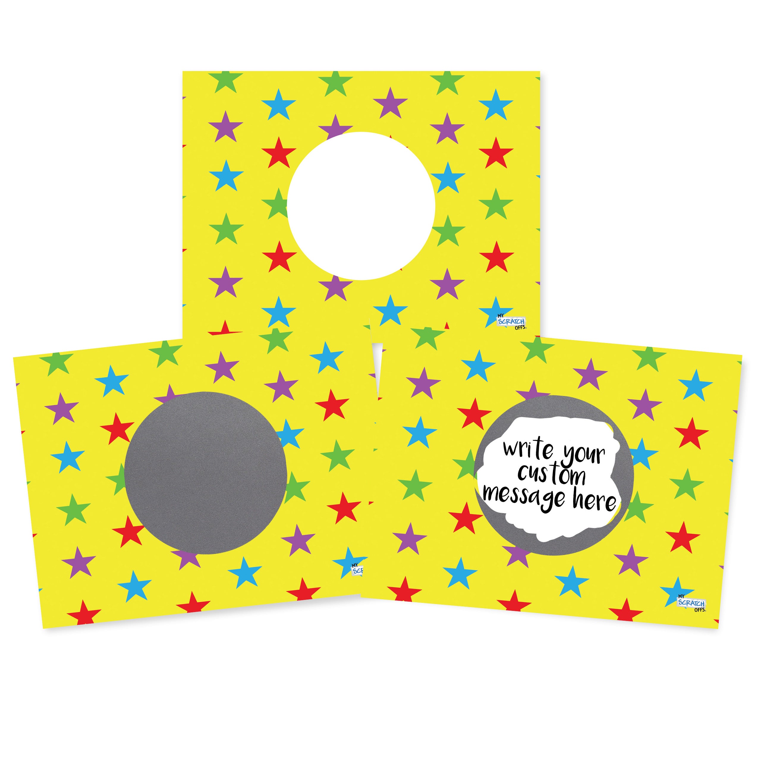 DIY Make Your Own Scratch Off Note Card Star 20 Pack - My Scratch Offs