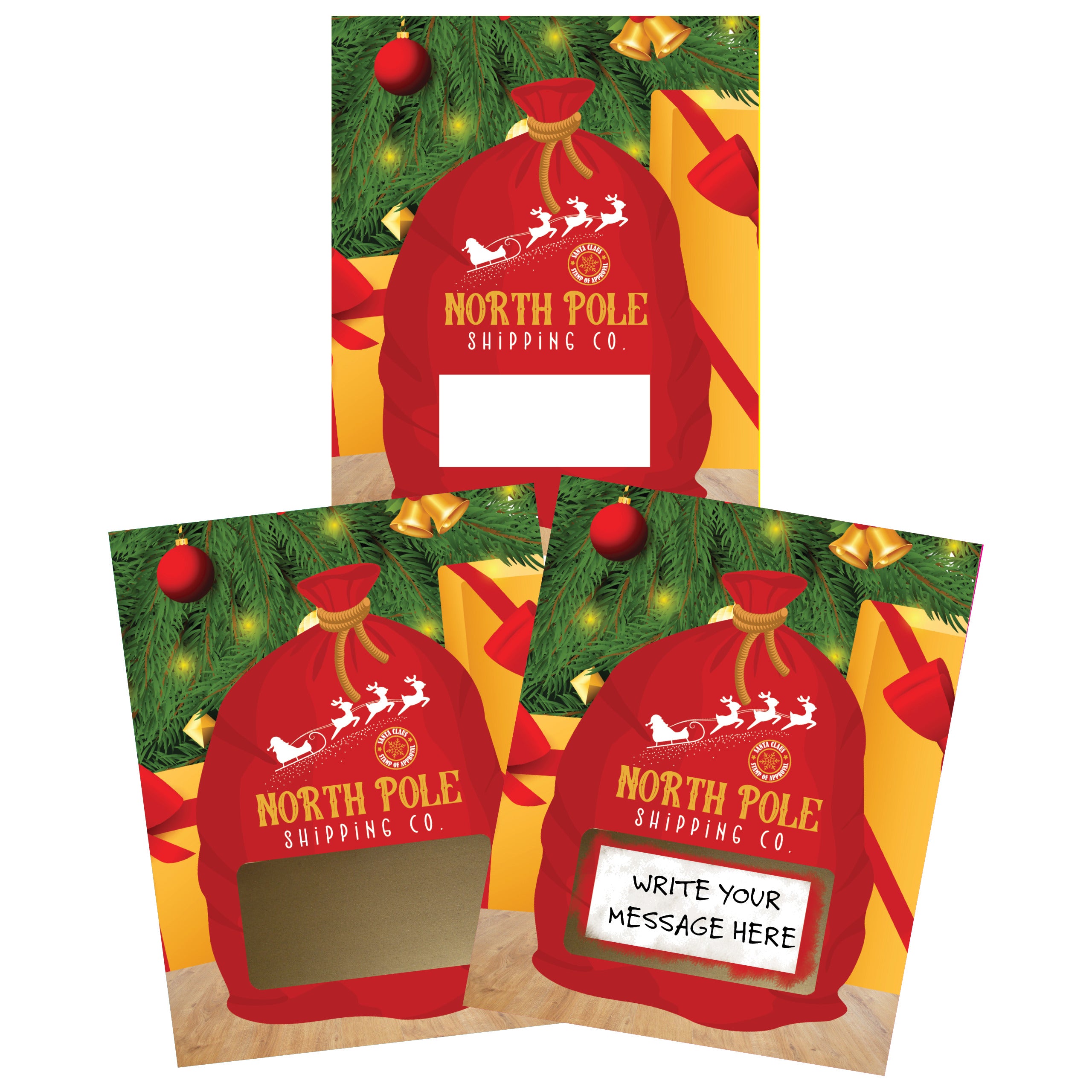 Christmas Santa Sack Scratch Offs DIY Make Your Own 20 pk | My Scratch Offs