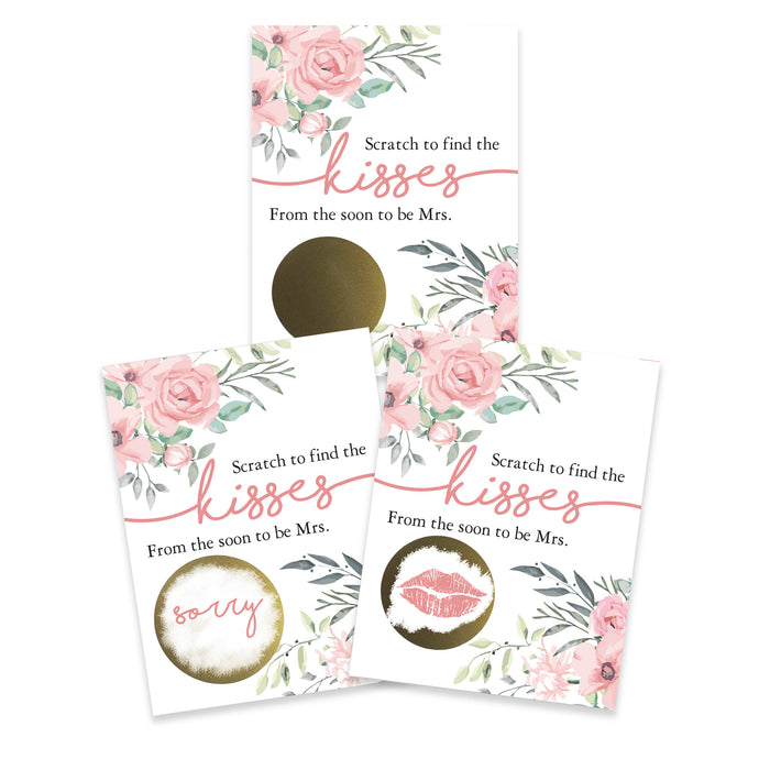 Cartes de jeu à gratter pour mariées et mariage