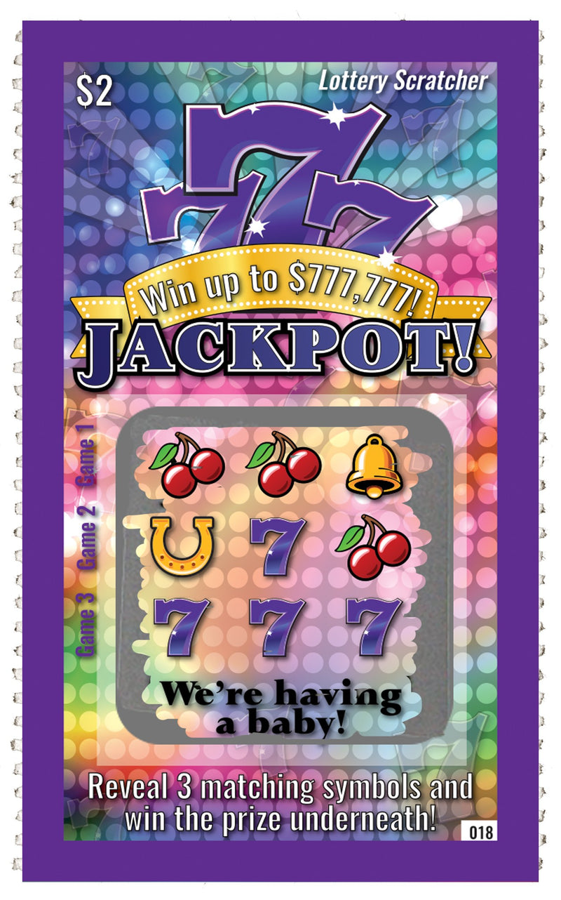 5 faux tickets de loto pour annonce de grossesse 