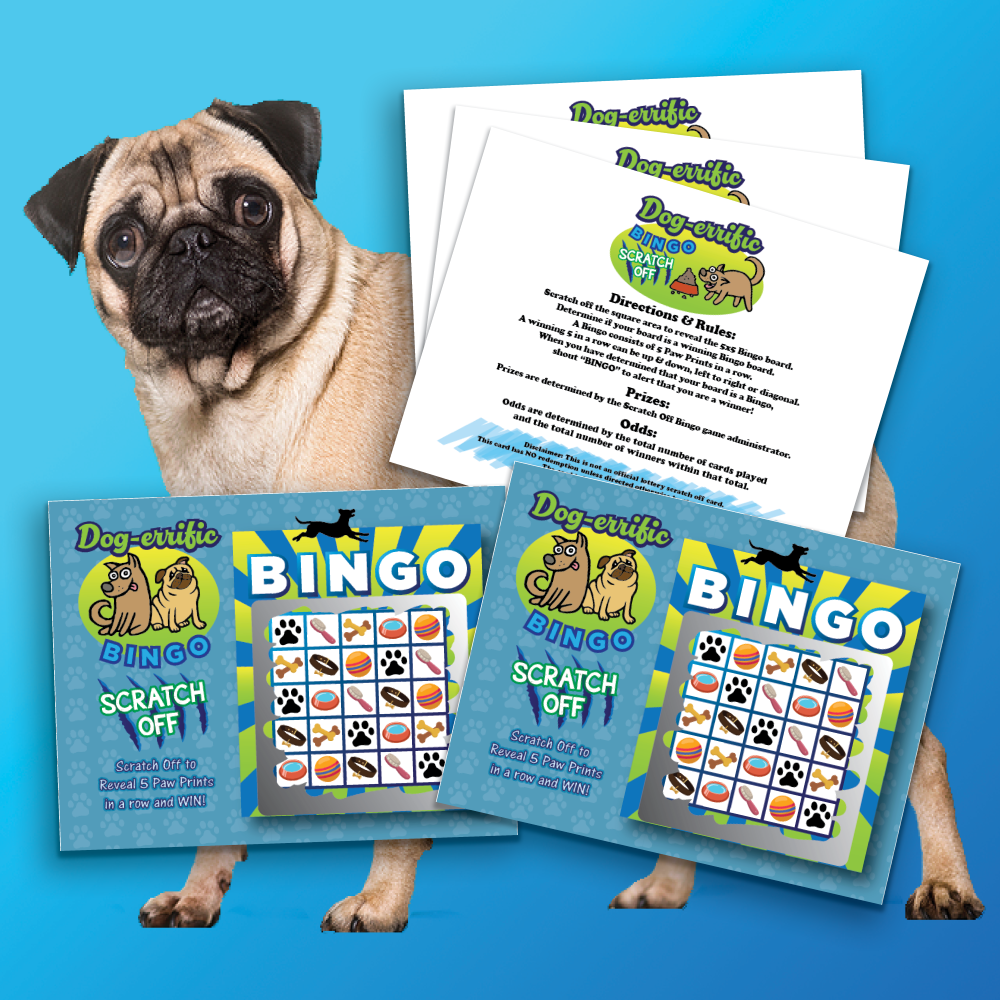 Dog BINGO Scratch Off Game Cards 26 Pk | My Scratch Offs dog-bingo-scratch-off-game-cards-26-pk-my-scratch-offs