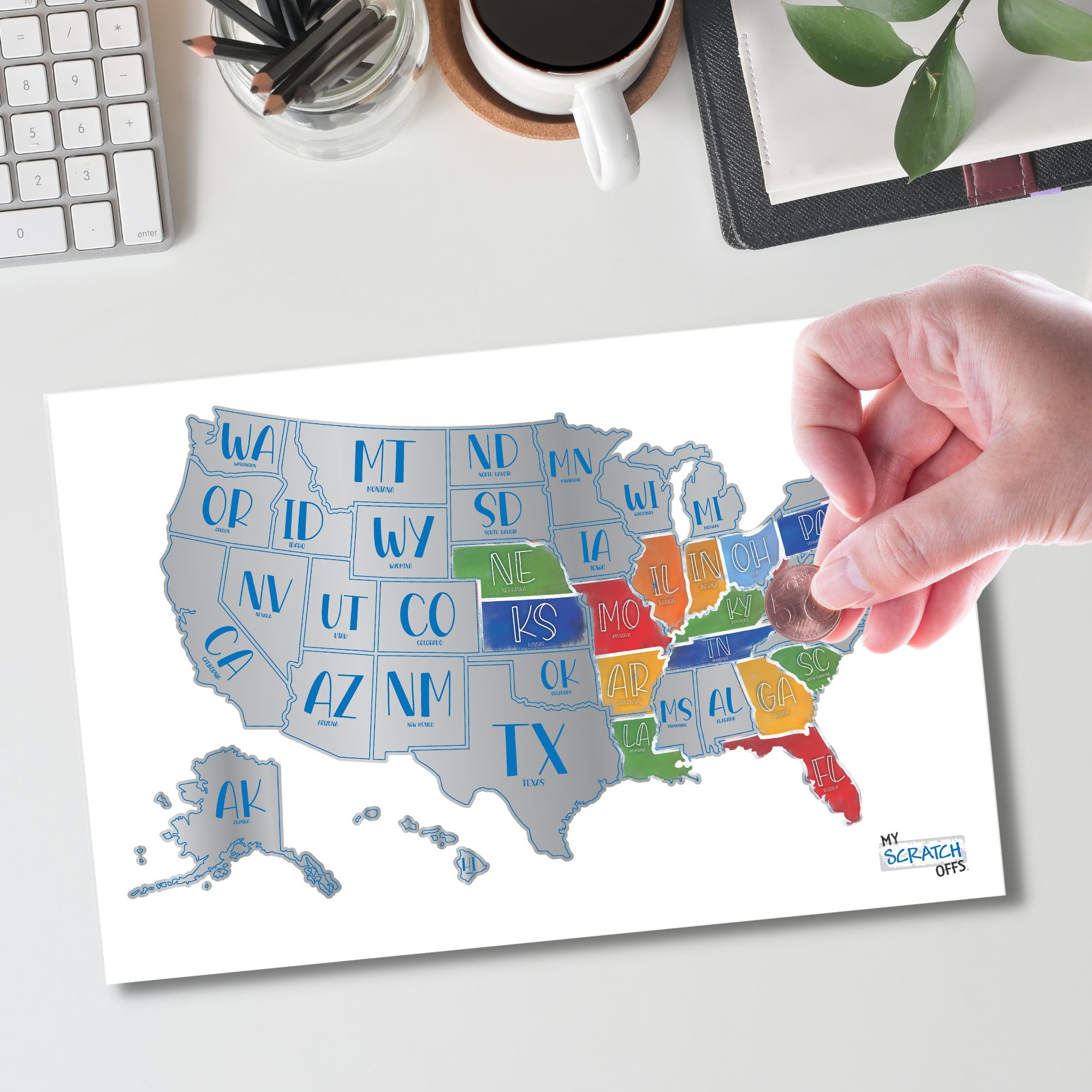 United States Bucket List US Scratch - Map Main 2000x 