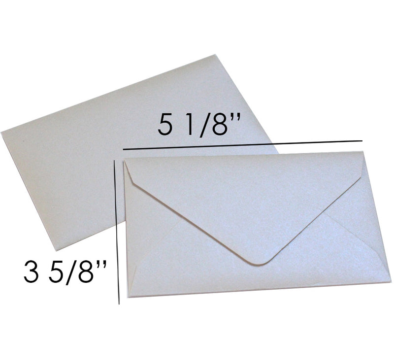 Sobres perla metálica - 3 5/8