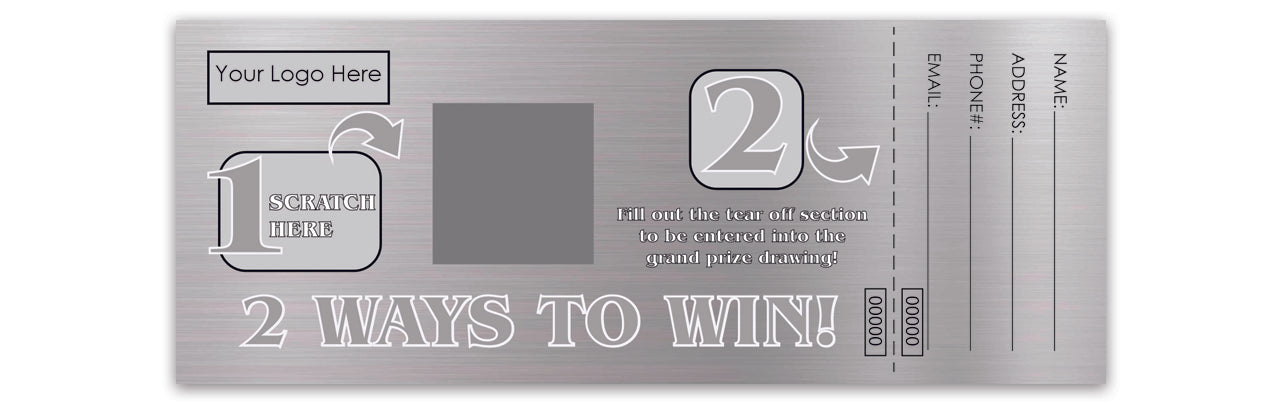 CUSTOM Raffle Scratch Off Ticket Package | My Scratch Offs