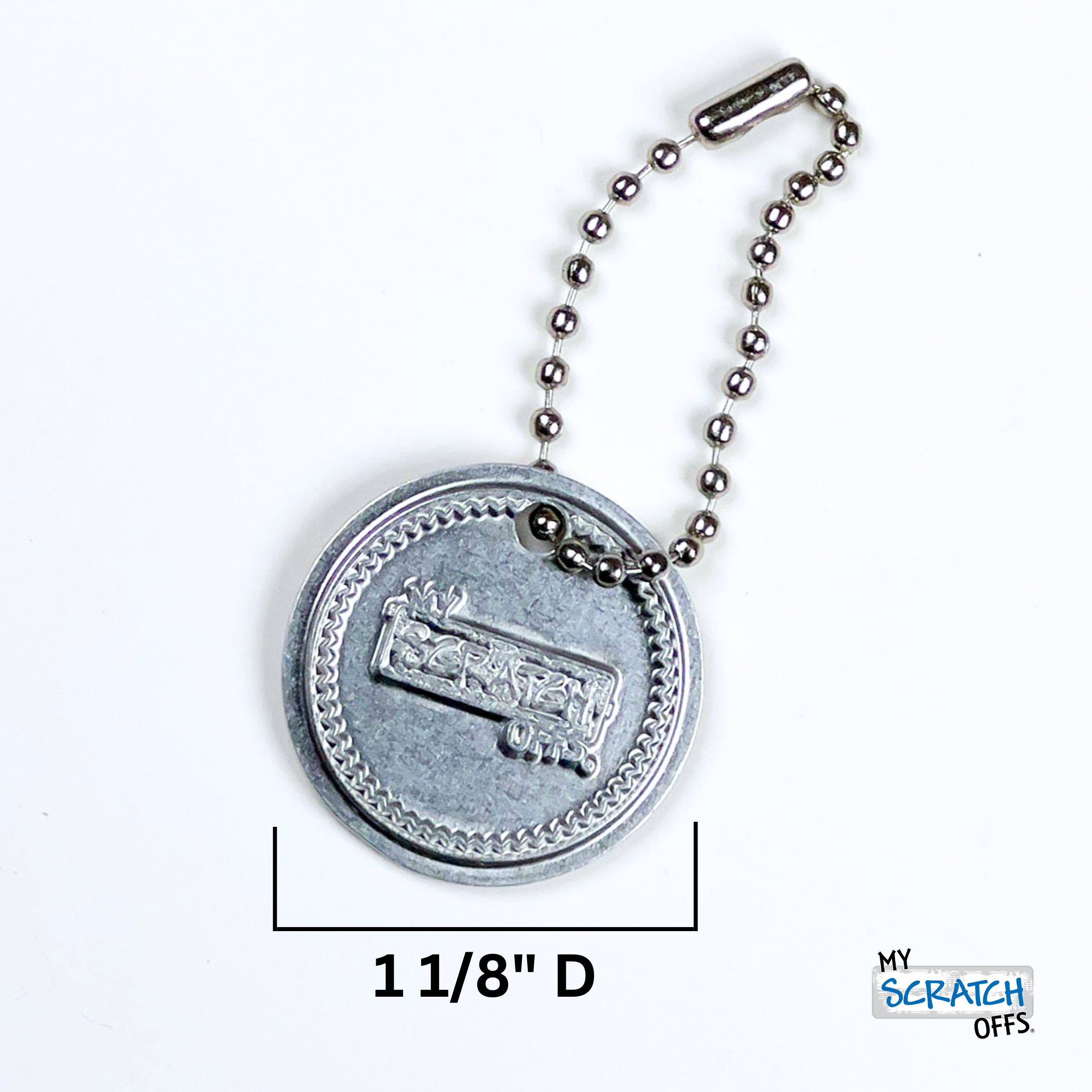 Scratch Key Rings My Scratch Offs Metallic Key Chain Scratcher Chip – 1.125