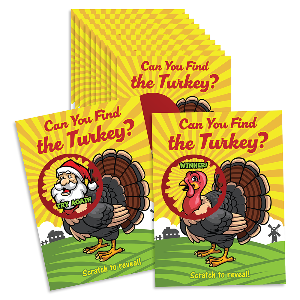 Thanksgiving Find the Turkey Scratch Off Game 26 Pk | My Scratch Offs