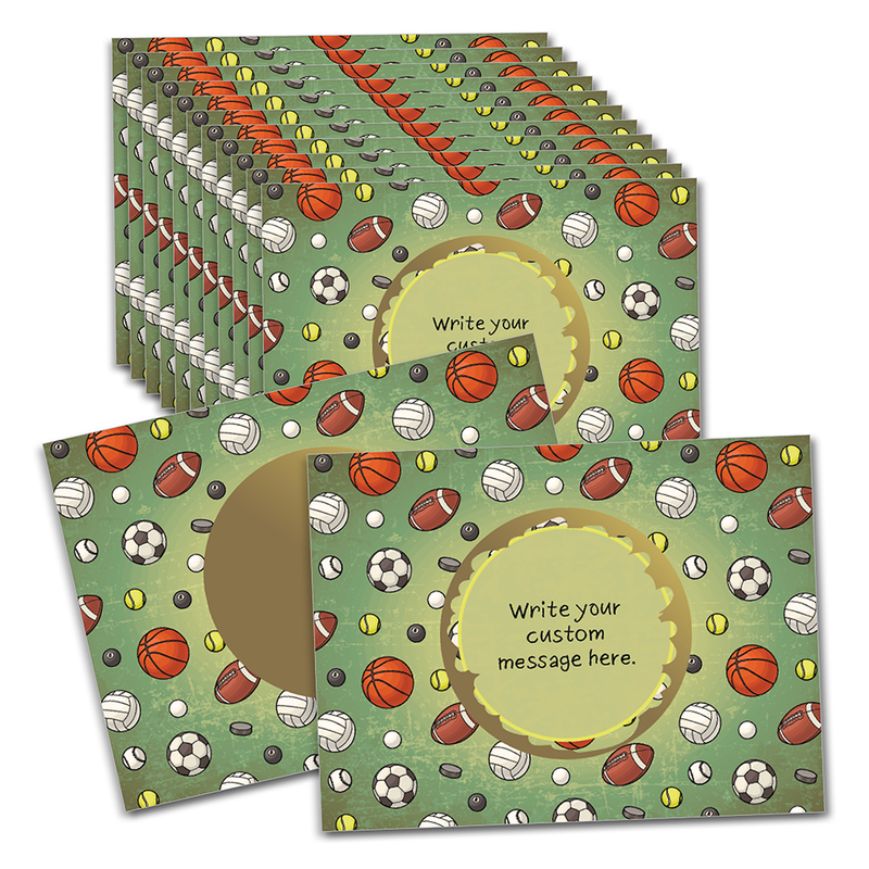 20 cartes avec espace vierge pour écrire un message