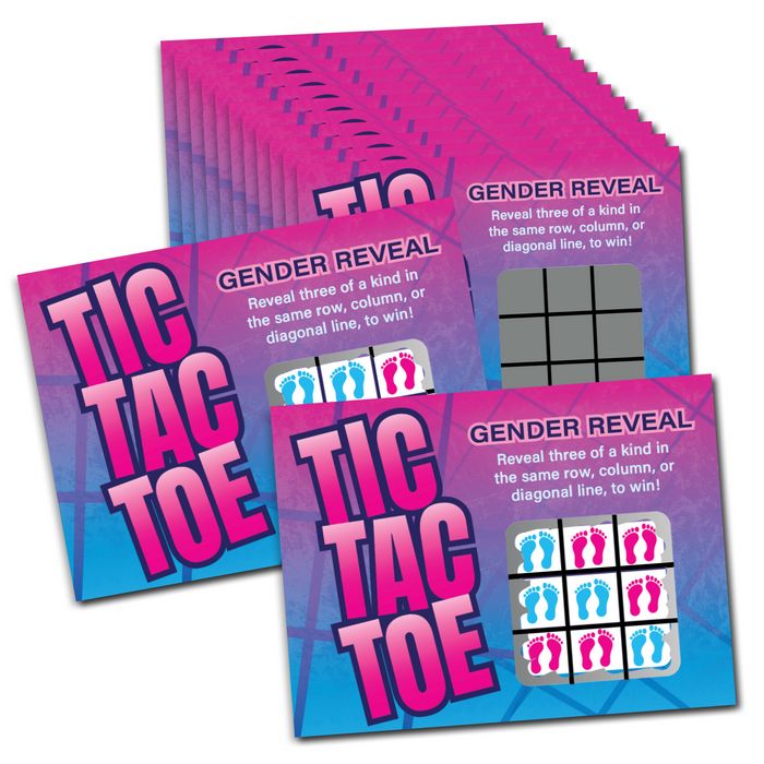 Tarjetas de rascar para revelar el género